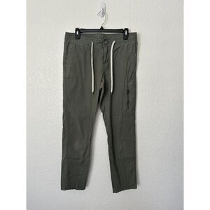 Vuori Women Ripstop Pant Birch Canvas Drawstring Tapered Size Medium